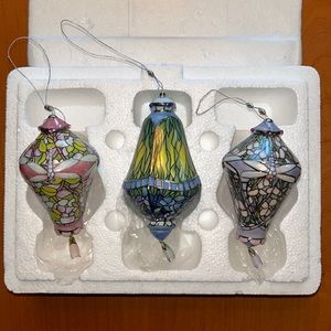 The Bradford Exchange Ornaments from “Tiffany Heirloom” collection - set of 3